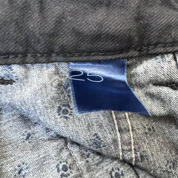 Anthropologie Pilcro Skipper Black Wide Leg High Rise 25 Denim Jeans - Picture 7 of 15